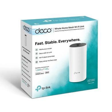 Wi-Fi роутер TP-Link Deco M4 (1-pack), MESH система, 2.4Gz/5Gz