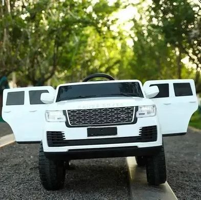 Детский электромобиль Джип M 4836EBLR-1 Range Rover одноместный, 4WD, MP3, USB разъём, кожаное сидение