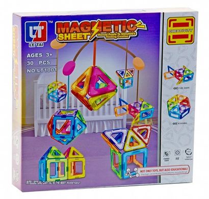 Конструктор магнитный 3D Magnetic Sheet, 30 дет., LT1001