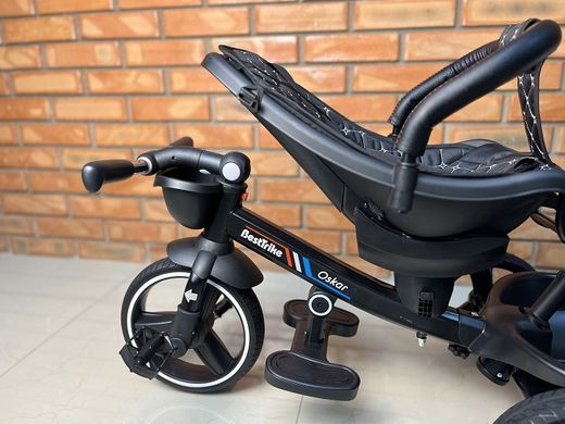 Велосипед трехколесный с родительской ручкой, легкий, поворотное сиденье, Best Trike Oscar 6390/22-918