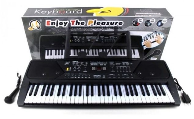 Детский игровой синтезатор, микрофон, 61 клавиша, MQ021UF