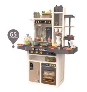 Детская игровая интерактивная кухня с водой и паром, Limo Toy, 65 предметов, 93*71*28 см, 889-211