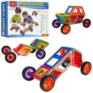 Конструктор магнітний, 46 деталей, Magical Magnet 7046A