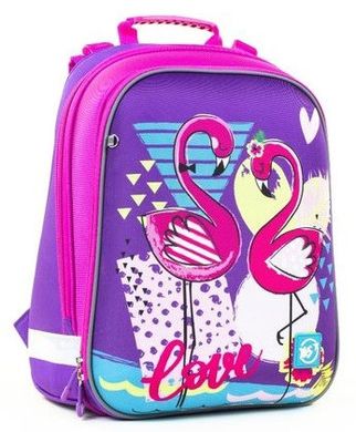 Рюкзак школьный ортопедический, каркасный, «YES» "Flamingo" H-12, 558017