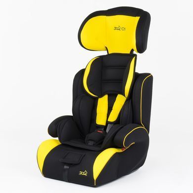 Автокрісло дитяче універсальне, 9-36кг, чорно-жовте JOY 6960 Y