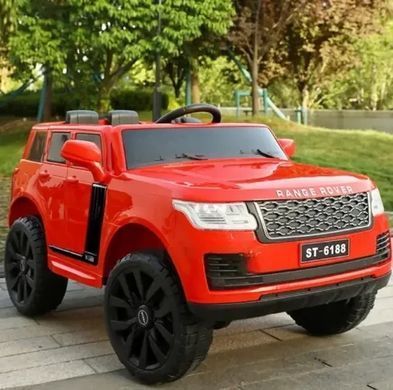 Детский электромобиль Джип M 4836EBLR-3 Range Rover одноместный, 4WD, MP3, USB разъём, кожаное сидение