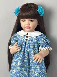 Кукла виниловая 55см, ручная работа, изысканная кукла для девочки, Reborn Baby Doll 15