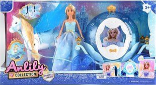 Игровой набор "Anlily" карета с лошадью и кукла, 616881