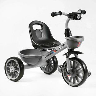 Велосипед дитячий триколісний з кошиком, музична фара, колеса EVA, Best Trike BS-18125