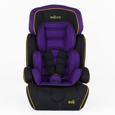Автокрісло дитяче універсальне, 9-36кг, чорно-фіолетове JOY 8577 BV