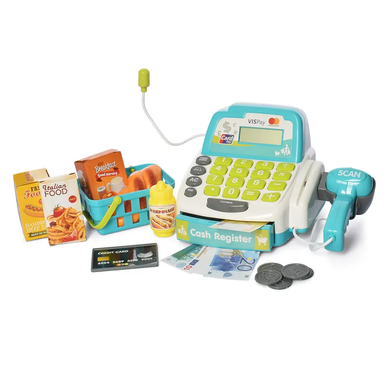 Детский игровой набор "Магазинчик" (кассовый аппарат, сканер, калькулятор, свет, звук) LIMO TOY M 4391 I UA