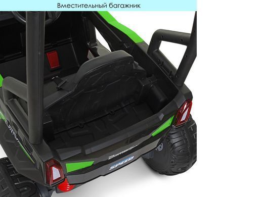 Детский одноместный электромобиль джип с высокой крышей Bambi Racer JS370EBLR-5(24V) зеленый
