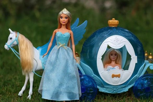 Игровой набор "Anlily" карета с лошадью и кукла, 616881