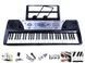 Детский игровой синтезатор, микрофон, 61 клавиша, 810USB