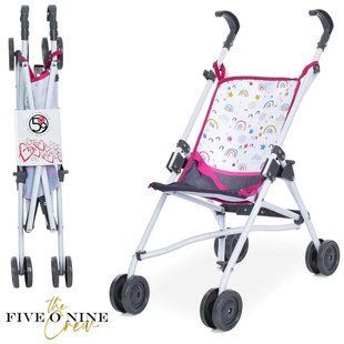 Коляска для ляльок прогулянкова, складана тростина, FiVE o NiNE T701021