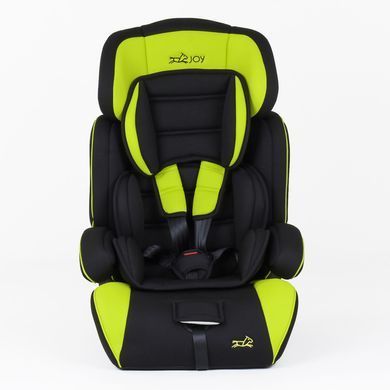 Автокрісло дитяче універсальне, 9-36кг, чорно-зелене JOY 8577 BV