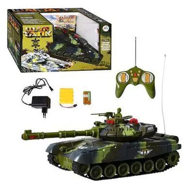 Танк на радиоуправлении "Abrams", световые, звуковые эффекты, аккумулятор, 9993
