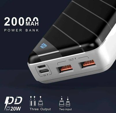 Повербанк power bank Konfulon Q13 20000 mAh Швидка зарядка 22,5W