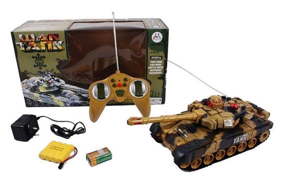 Танк на радиоуправлении "Abrams", световые, звуковые эффекты, аккумулятор, 9993