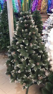 Ель искусственная новогодняя "Элит" с шишками и ягодами 1,5 м.