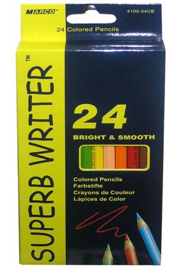 Карандаши цветные 24 цвета MARCO 4100-24CB Superb Writer