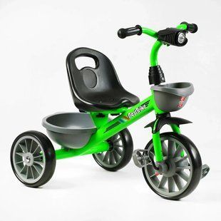 Велосипед дитячий триколісний з кошиком, музична фара, колеса EVA, Best Trike BS-14640