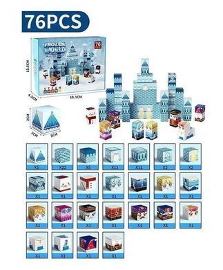 Конструктор магнітний для дівчинки майнкрафт, "Frozen Холодне серце" 76 дет., JM 901