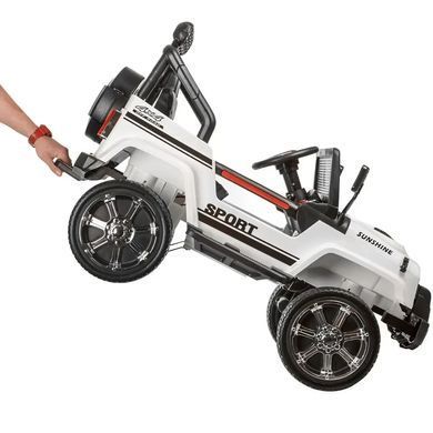 Дитячий електромобіль джип Bambi Racer 4WD M 3237EBLR-1 Jeep USB,MP3 / білий