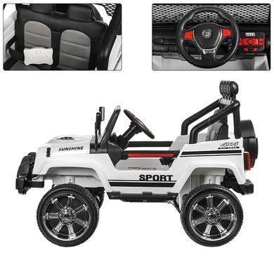 Дитячий електромобіль джип Bambi Racer 4WD M 3237EBLR-1 Jeep USB,MP3 / білий
