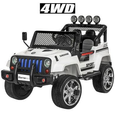 Дитячий електромобіль джип Bambi Racer 4WD M 3237EBLR-1 Jeep USB,MP3 / білий