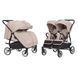 Коляска прогулянкова для двійні, CARRELLO Connect CRL-5502 Cotton Beige, бежева, Карелло Коннект