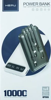 Повербанк power bank HEPU HP986 10000 mAh Black