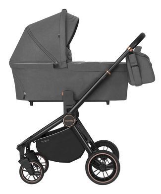 Коляска универсальная 2 в 1, CARRELLO Epica CRL-8510/1 (2in1) Iron Grey, серая, Карелло Эпика
