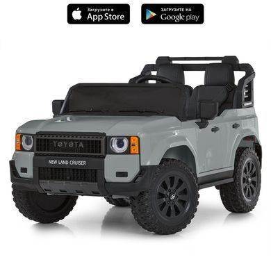 Електромобіль дитячий двомісний машина джип з м'яким сидінням Toyota (M 6280EBLR-11)