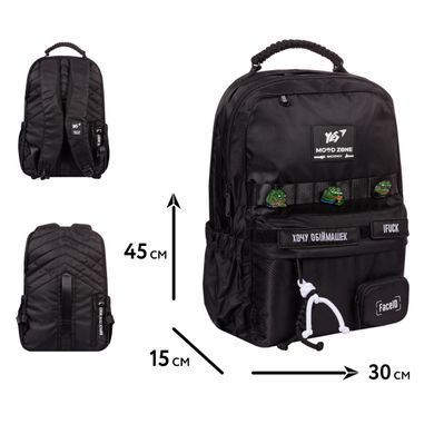Рюкзак YES Mood Zone Emotions Black T-51