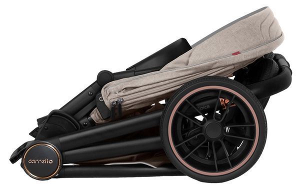 Коляска универсальная 2 в 1, CARRELLO Epica CRL-8510/1 (2in1) Iron Grey, серая, Карелло Эпика