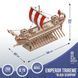 Конструктор дерев'яний, механічний, 3D пазл, "Корабль Трієра "Чорний Скорпіон"" MR.PLAYWOOD, 266 дет. 10112