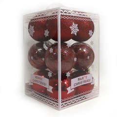 Набор елочных украшений подарочный "Christmas", д 12 см* 8 шт шт., 741929