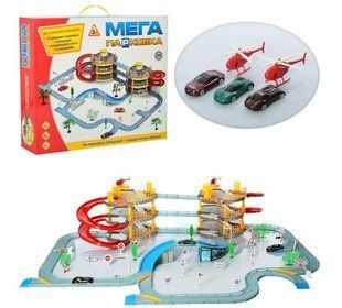 Игровой набор Гараж "Мега Парковка", 3 этажа, 922-12