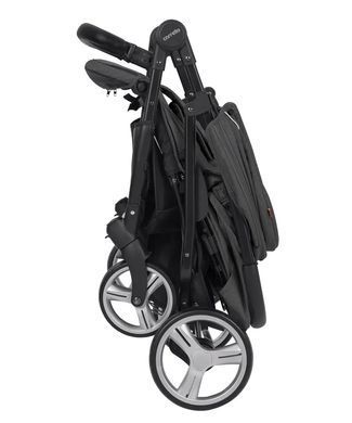 Коляска прогулянкова для двійні, CARRELLO Connect CRL-5502 Serious Black, чорна, Карелло Коннект