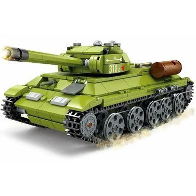 Конструктор для хлопчика "Танк Т-34", 578 деталей зі світлом, KY 82043