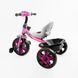 Велосипед дитячий триколісний з кошиком, музична фара, світло, колеса EVA, Best Trike BS-22603
