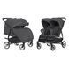 Коляска прогулянкова для двійні, CARRELLO Connect CRL-5502 Serious Black, чорна, Карелло Коннект