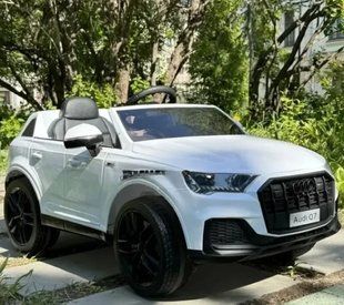 Електромобіль дитячий одномісний машина джип з м'яким сидінням Ауді (M 5796EBLR-1)