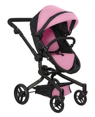 Візочок для ляльок трансформер 2в1, CARRELLO FORTUNA + сумка, 69*42*80см, 9695 PINK