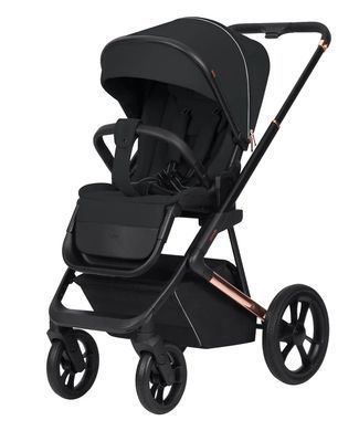 Коляска універсальна, візочок 2 в 1, CARRELLO Sigma CRL-6509 2in1 Obsidian Black, чорна, Карелло Сігма