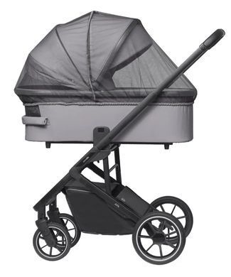 Коляска універсальна 2 в 1, CARRELLO Alfa+ CRL-6507 (2in1) Cloud Grey, сіра, Карелло Альфа