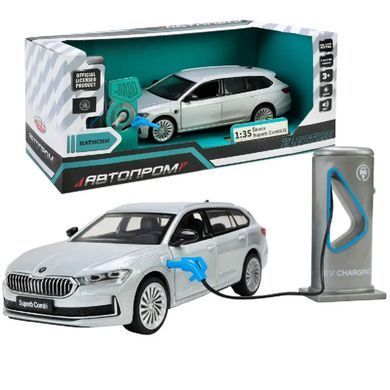 Автомодель металлическая, машинка АВТОПРОМ, 1:36 Skoda Superb IV Combi, 68744