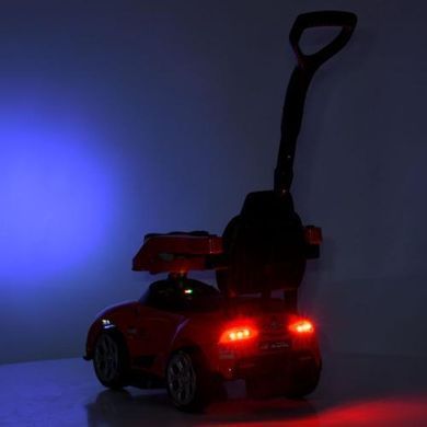 Электромобиль детский Toyota, каталка-толокар с родительской ручкой и мотором 25W, музыка-UCB, пульт д/к, M 6129EBLR-6