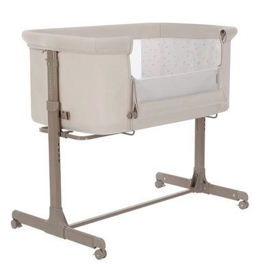 Детская приставная кроватка CARRELLO Luna CRL-16501 Silk Beige, бежевая